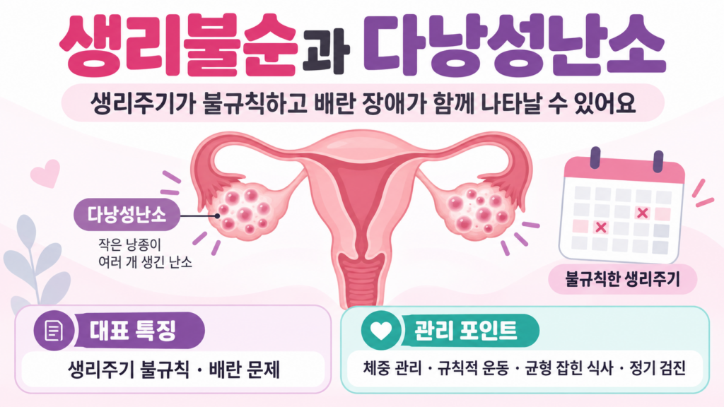 생리불순과 다낭성난소