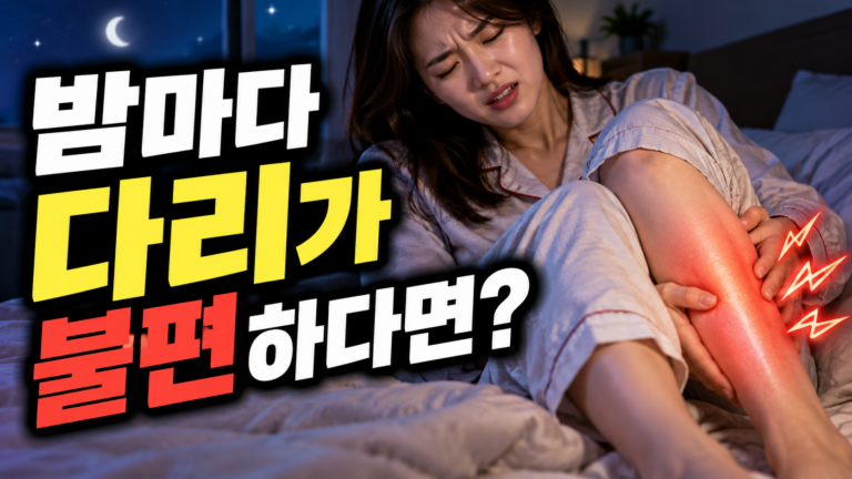밤마다 다리가 불편하다면?