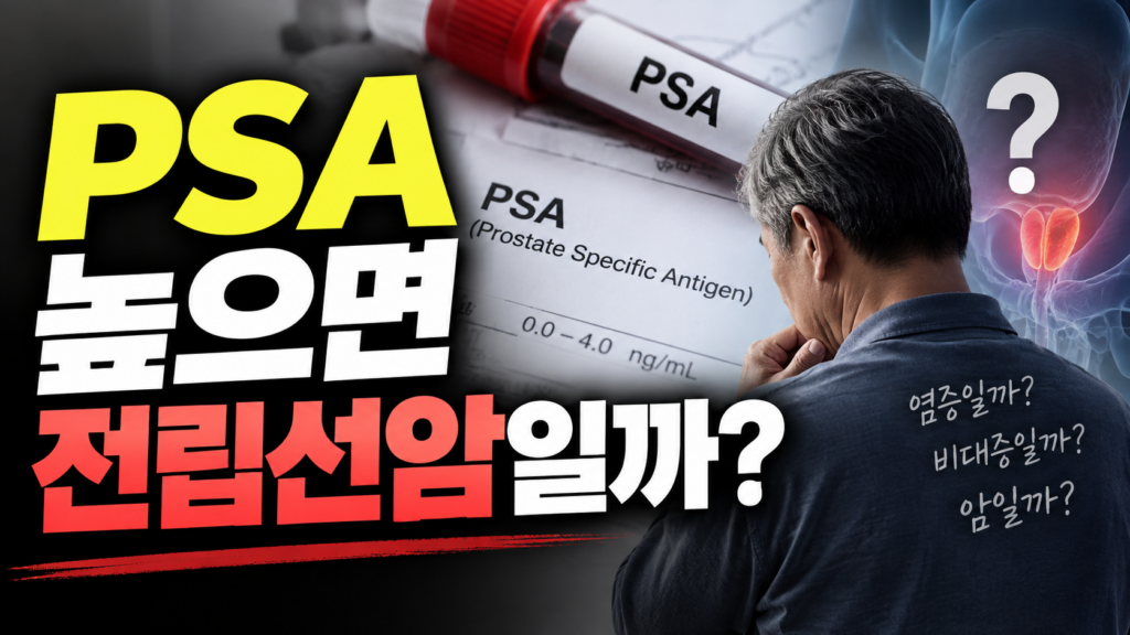 전립선암 PSA 수치가 높게 나왔을 때 1 PSA 높으면 전립선암일까?