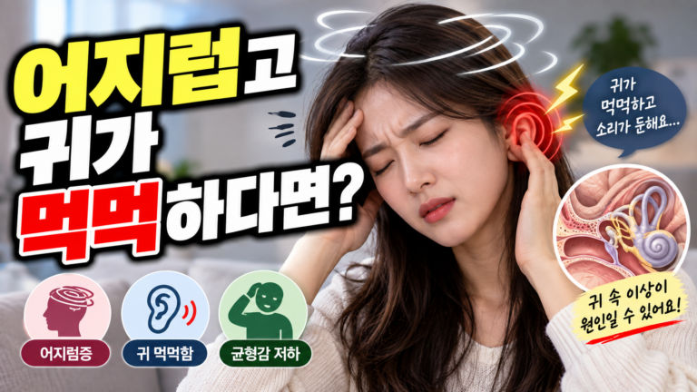 어지럽고 귀가 먹먹하다면?
