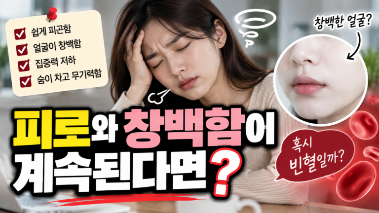 피로와 창백함이 계속된다면?