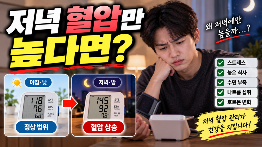 저녁 혈압만 높다면?