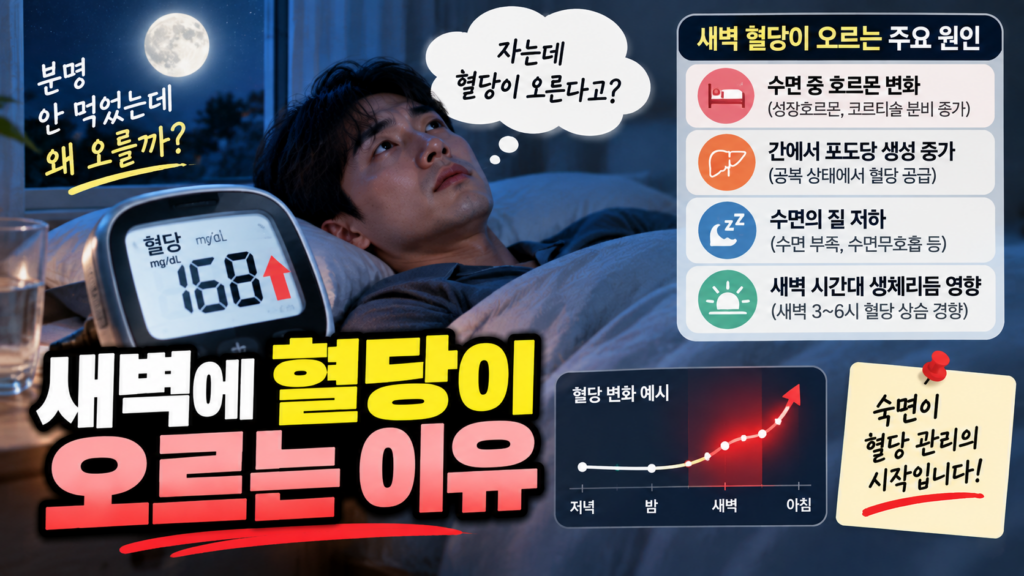 새벽에 혈당이 오르는 이유