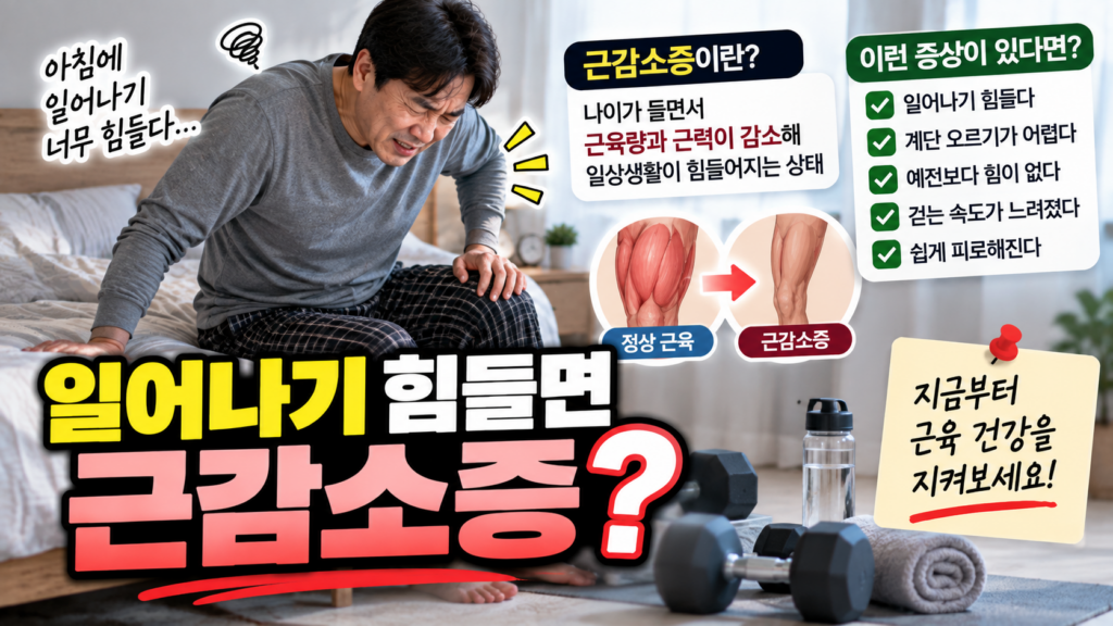 일어나기 힘들면 근감소증?