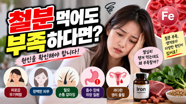 철결핍성 빈혈 철분을 먹어도 부족한 이유 8 철분 먹어도 부족하다면?
