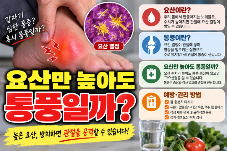 통풍 발작 없이 요산만 높은 경우 7 요산만 높아도 통풍일까?
