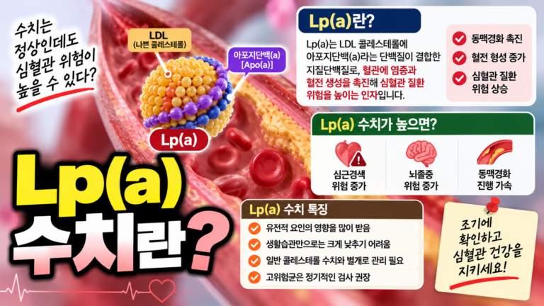고지혈증 Lp(a) 수치가 높은 의미 3 Lp(a) 수치란?
