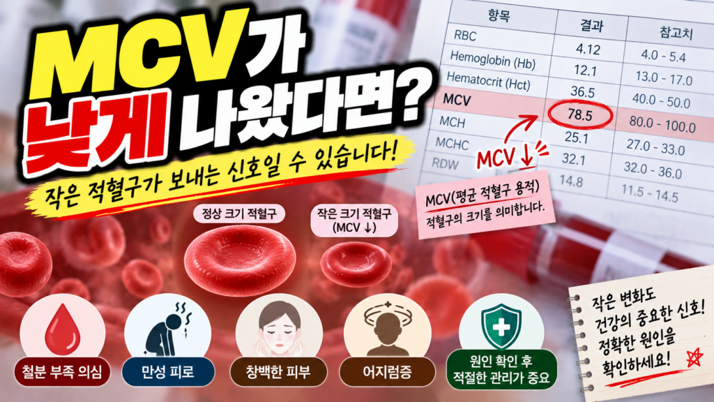 MCV가 낮게 나왔다면?