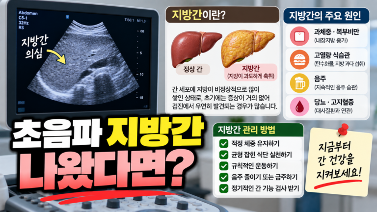 지방간 초음파에서 지방 침착이 보인다면 12 초음파 지방간 나왔다면?