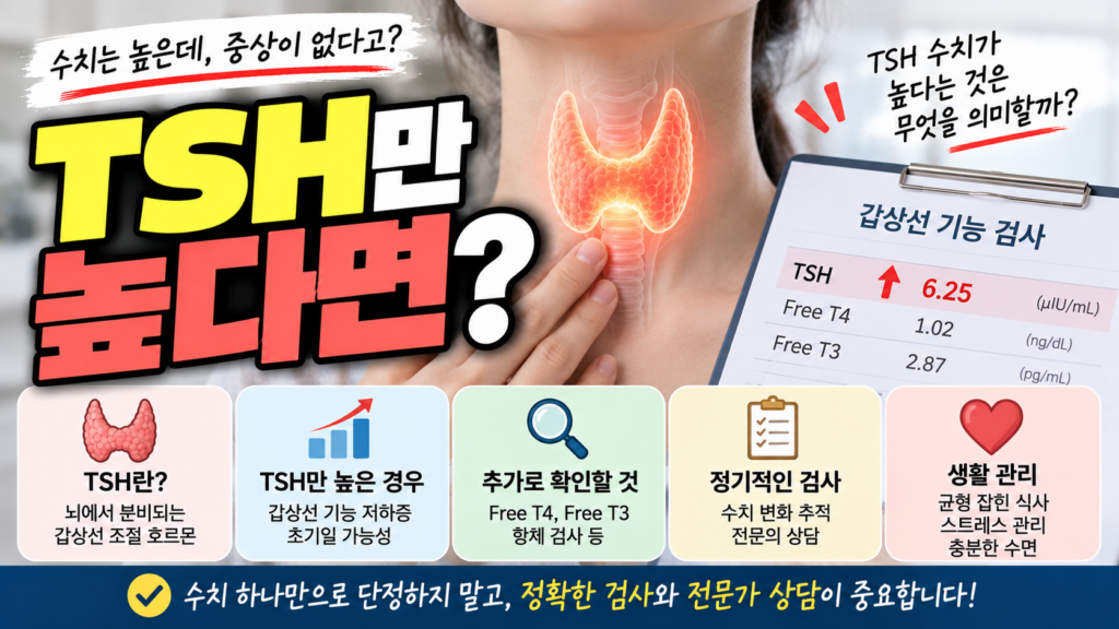 TSH만 높다면?