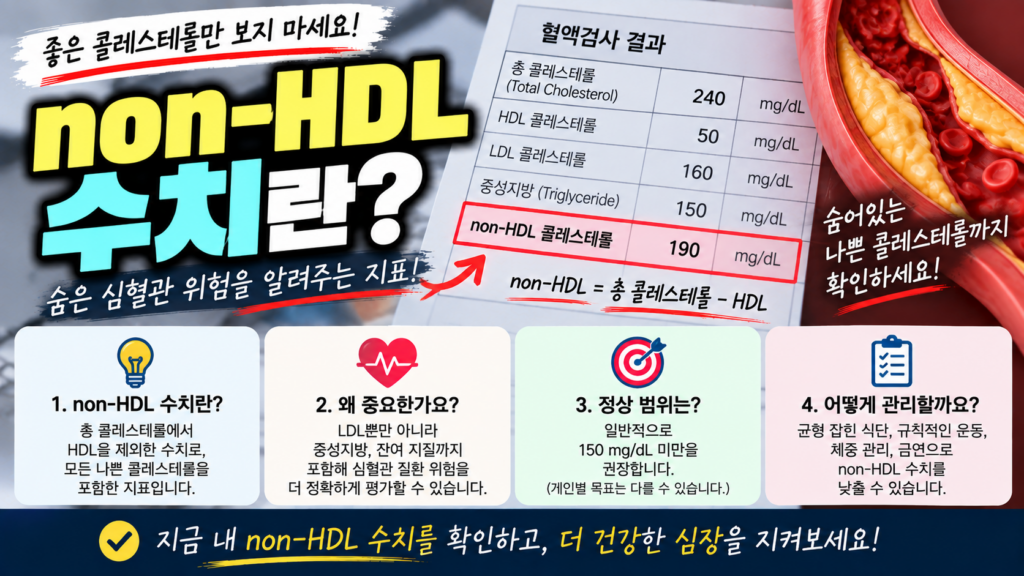 고지혈증 non-HDL 콜레스테롤이란?
