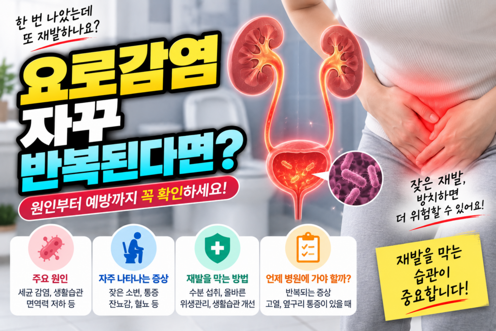 반복되는 요로감염 소변배양검사가 필요한 이유