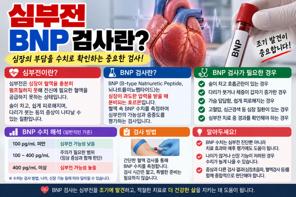 심부전 BNP·NT-proBNP 검사를 하는 이유