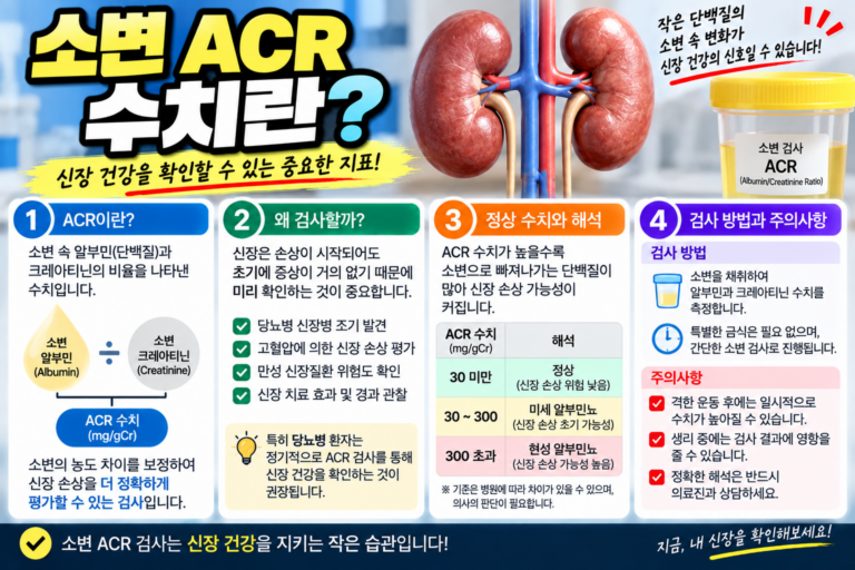 만성콩팥병 소변 ACR 수치가 중요한 이유 9 만성콩팥병 소변 ACR 수치가 중요한 이유