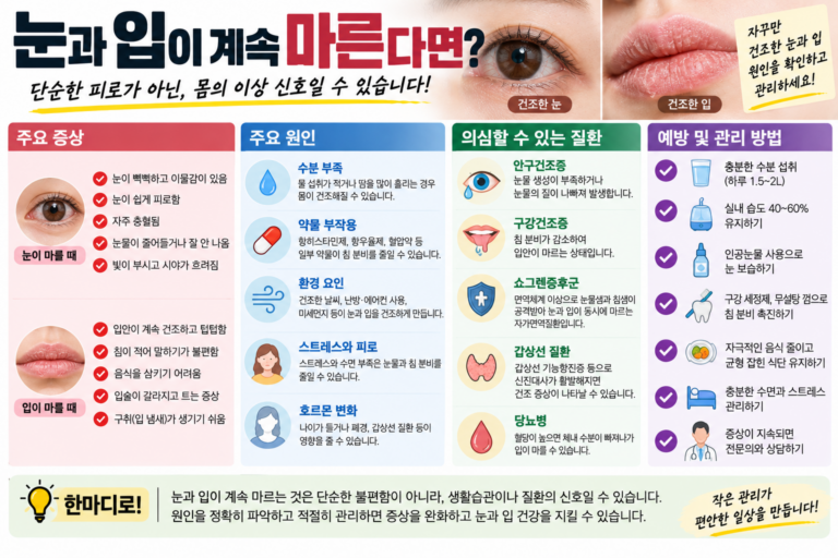 쇼그렌증후군 눈과 입이 함께 마르는 이유 11 쇼그렌증후군 눈과 입이 함께 마르는 이유
