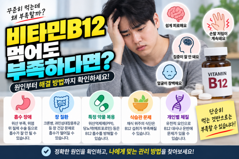 악성빈혈 비타민B12 흡수가 안 되는 이유 7 악성빈혈 비타민B12 흡수가 안 되는 이유