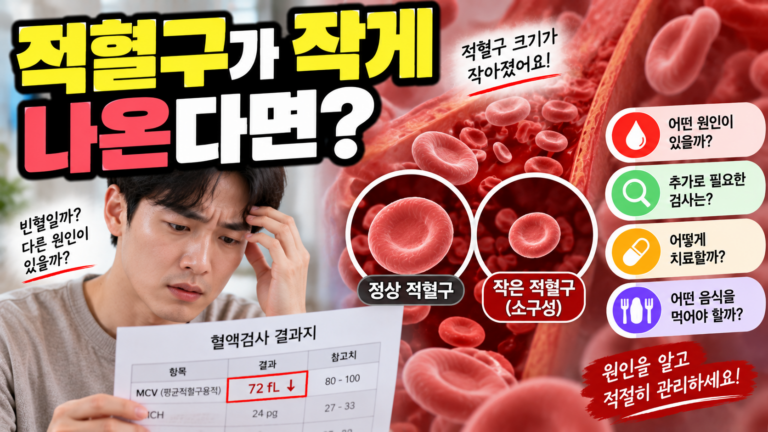 지중해빈혈 적혈구가 작게 나오는 이유
