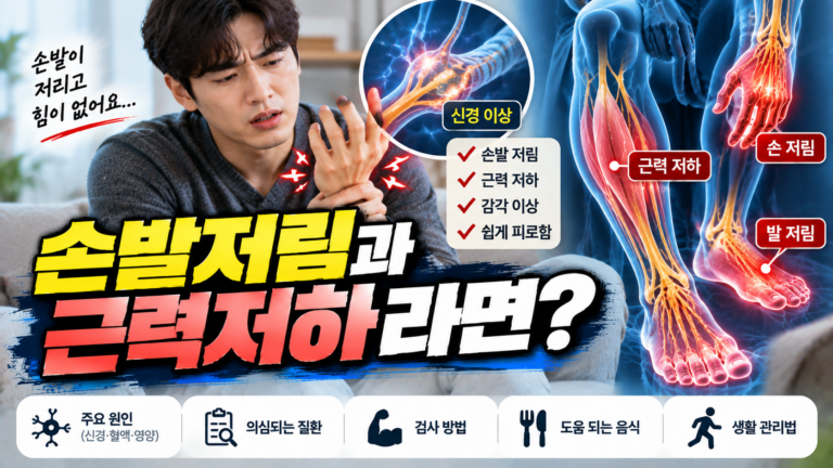 비타민E 결핍 손발저림과 근력저하가 생기는 이유