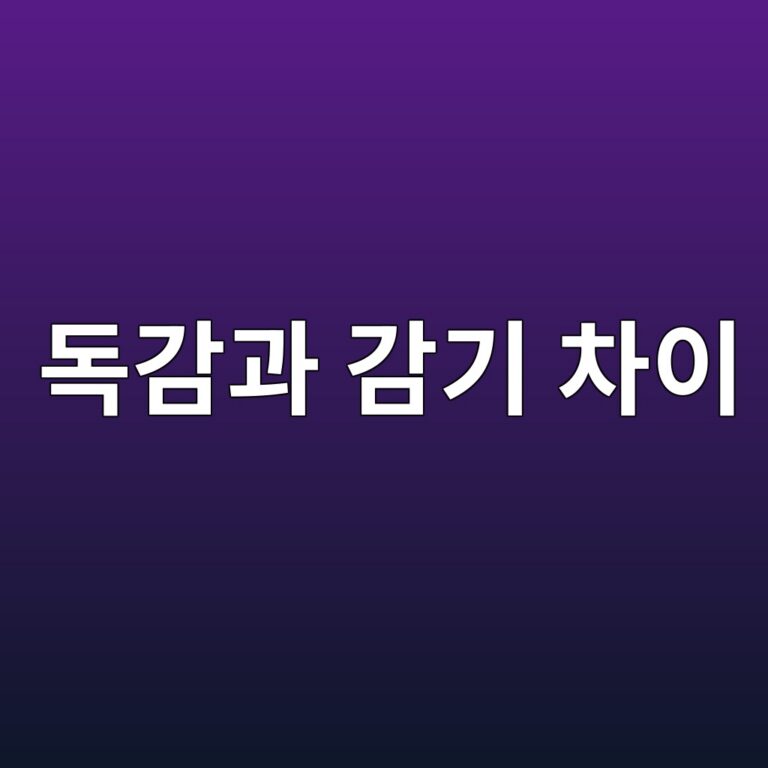 독감과 감기는 어떻게 다를까? 발열·몸살·기침으로 구별하는 방법 1 eb8f85eab090eab3bc eab090eab8b0 ecb0a8ec9db4 1788515418