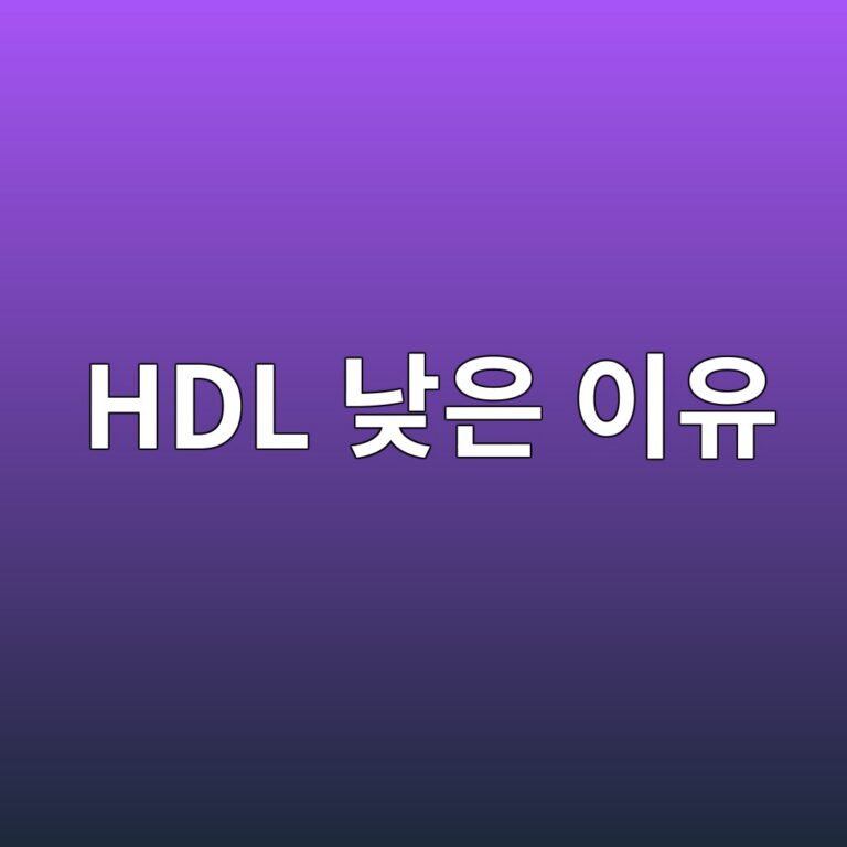HDL 콜레스테롤이 낮게 나오는 이유와 혈관 건강을 위한 관리 방법 4 hdl eb82aeec9d80 ec9db4ec9ca0 1788195152
