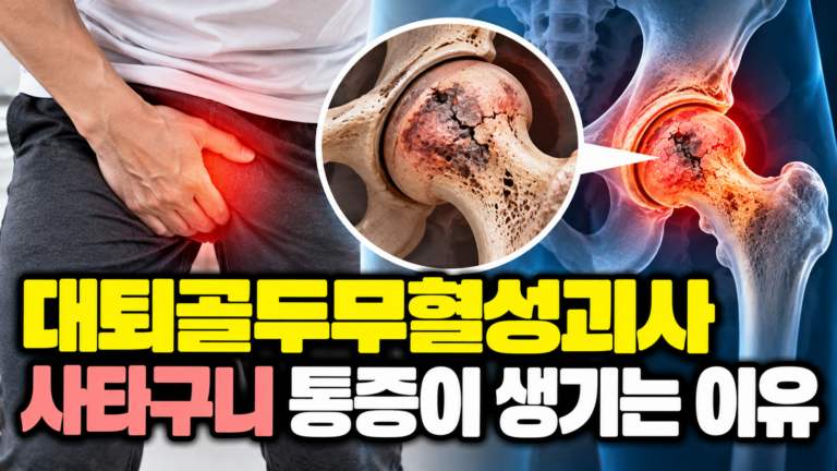 대퇴골두무혈성괴사 사타구니 통증이 생기는 이유