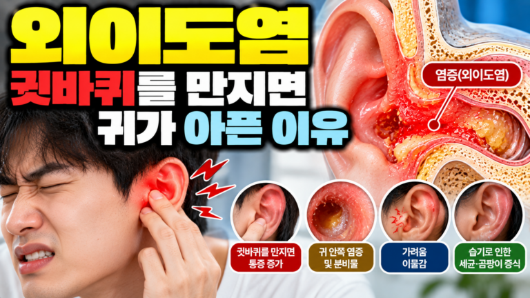 외이도염 귓바퀴를 만지면 귀가 아픈 이유 4 외이도염 귓바퀴를 만지면 귀가 아픈 이유