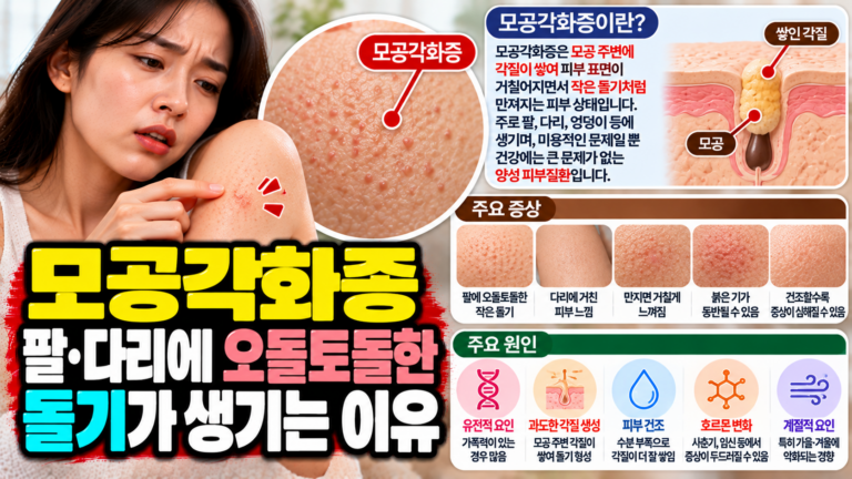모공각화증 팔·다리에 오돌토돌한 돌기가 생기는 이유