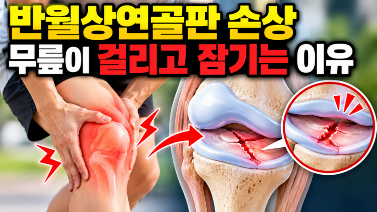 반월상연골판 손상 무릎이 걸리고 잠기는 이유 1 반월상연골판 손상 무릎이 걸리고 잠기는 이유