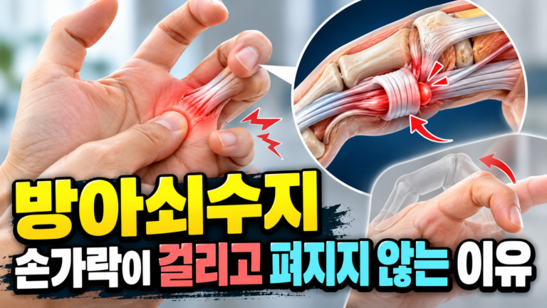 방아쇠수지 손가락이 걸리고 펴지지 않는 이유 9 방아쇠수지 손가락이 걸리고 펴지지 않는 이유