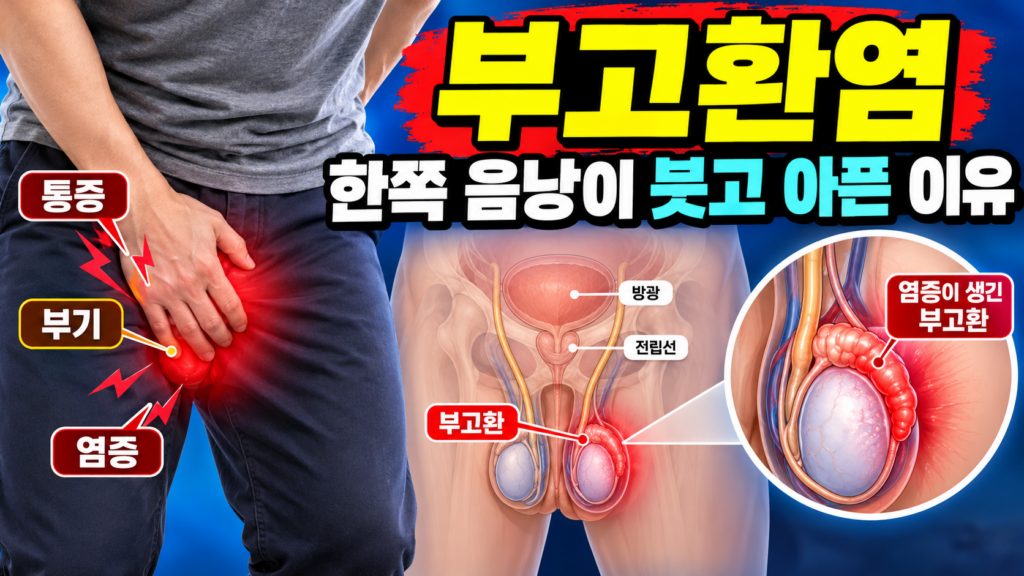 부고환염 한쪽 음낭이 붓고 아픈 이유
