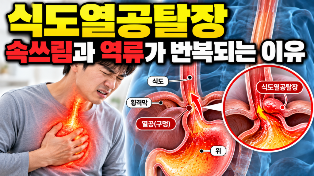 식도열공탈장 속쓰림과 역류가 반복되는 이유 1 식도열공탈장 속쓰림과 역류가 반복되는 이유