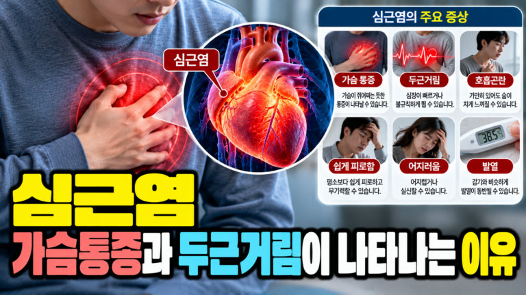 심근염 가슴통증과 두근거림이 나타나는 이유