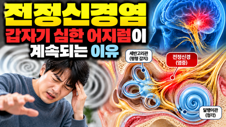전정신경염 갑자기 심한 어지럼이 계속되는 이유