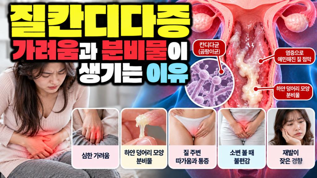 질칸디다증 가려움과 분비물이 생기는 이유