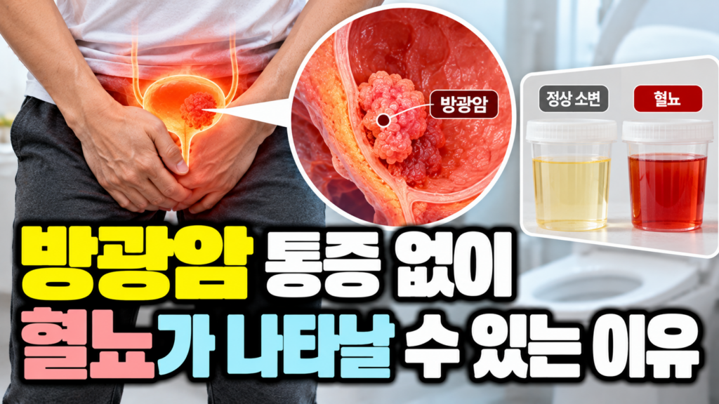 방광암 통증 없이 혈뇨가 나타날 수 있는 이유