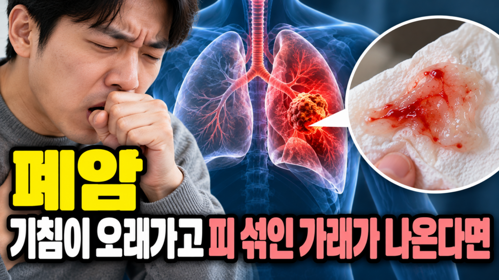 폐암 기침이 오래가고 피 섞인 가래가 나온다면